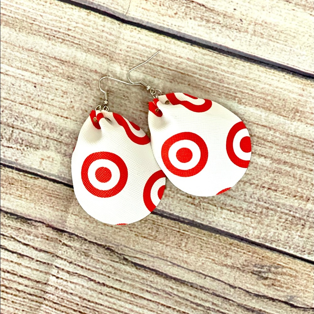 Faux leather earrings